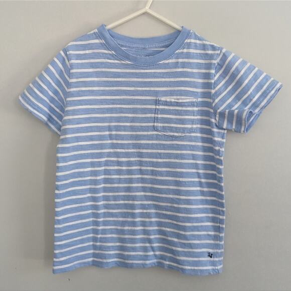 Janie and Jack Blue Tshirts 6 Applique Wave and Linen Stripes Toddler Bundle - Picture 2 of 8